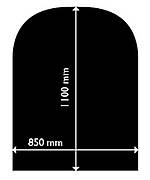 PLAQUE DE SOL EN ACIER – SEMI-CIRCULAIRE